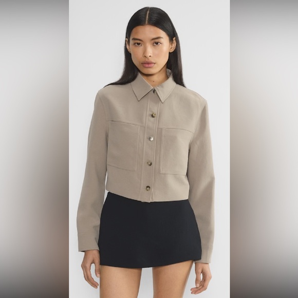 Aritzia Wilfred Little Cropped Jacket-Crepette Size 6 - Picture 3 of 8